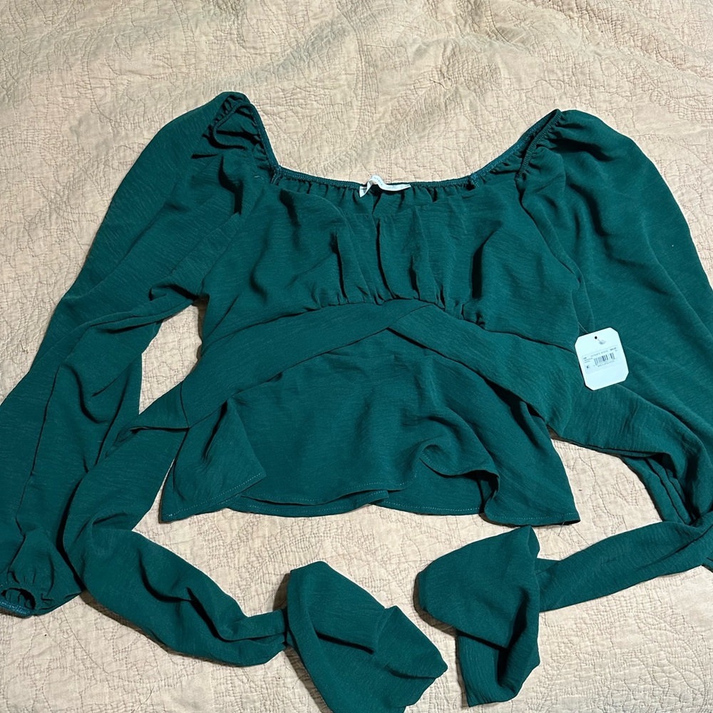 Altar'd State Blouse with Tie Detail